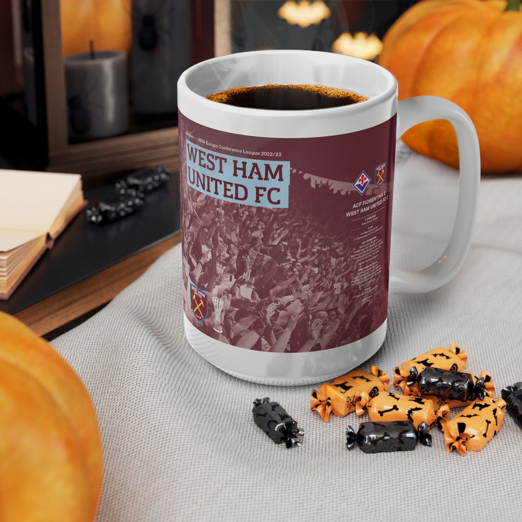 2023 UEFA Conference League Winners Programme Cover Inspired Ceramic Coffee Mug – (11oz/15oz)