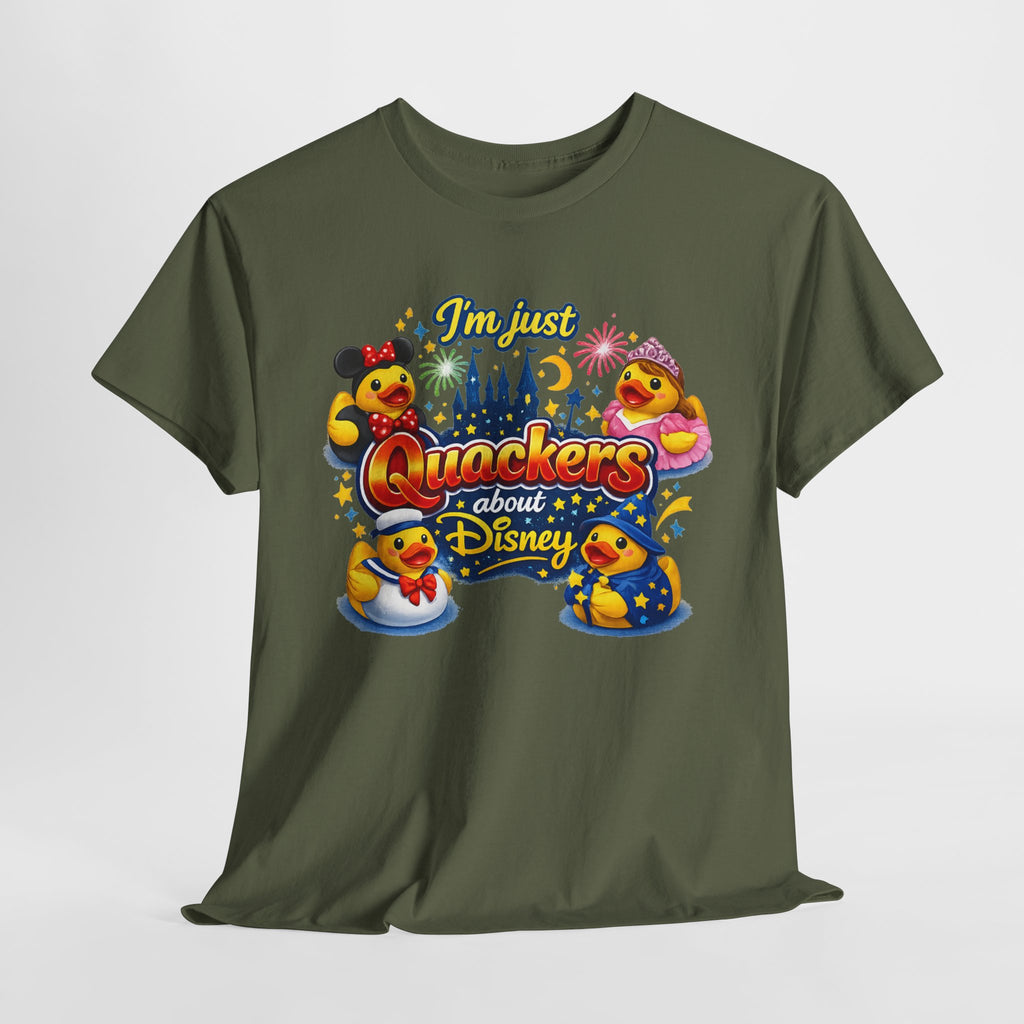 Quackers About Disney Rubber Duck Tee — "I'm Just Quackers About Disney" Graphic T-Shirt