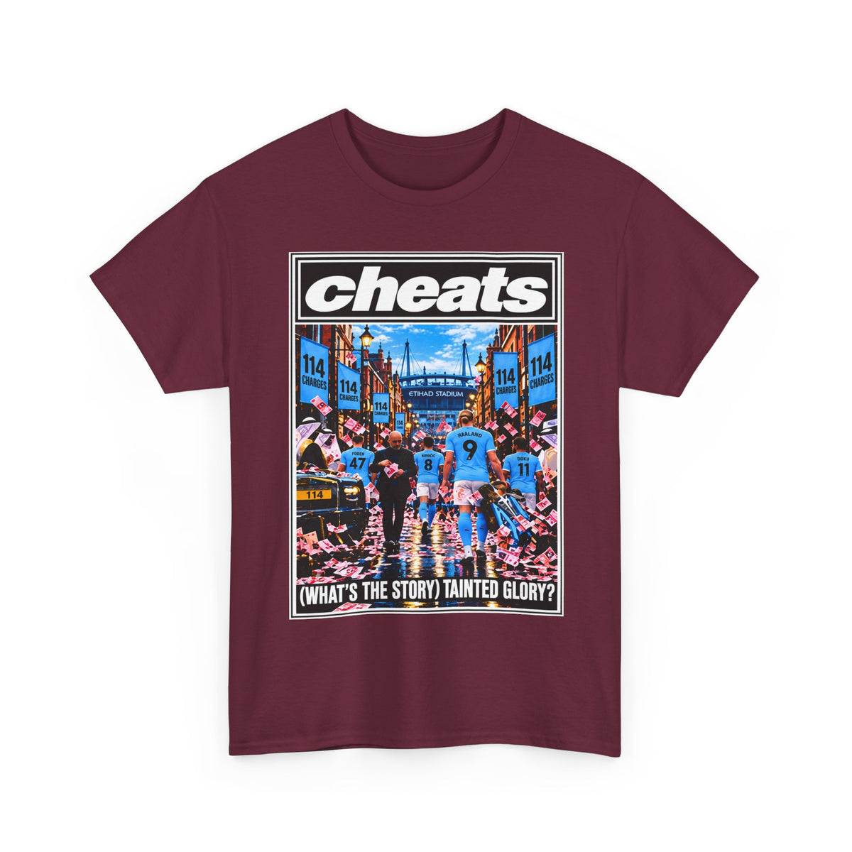 Cheats “What’s the Story? Tainted Glory?” Sports Graphic Cotton T-Shirt