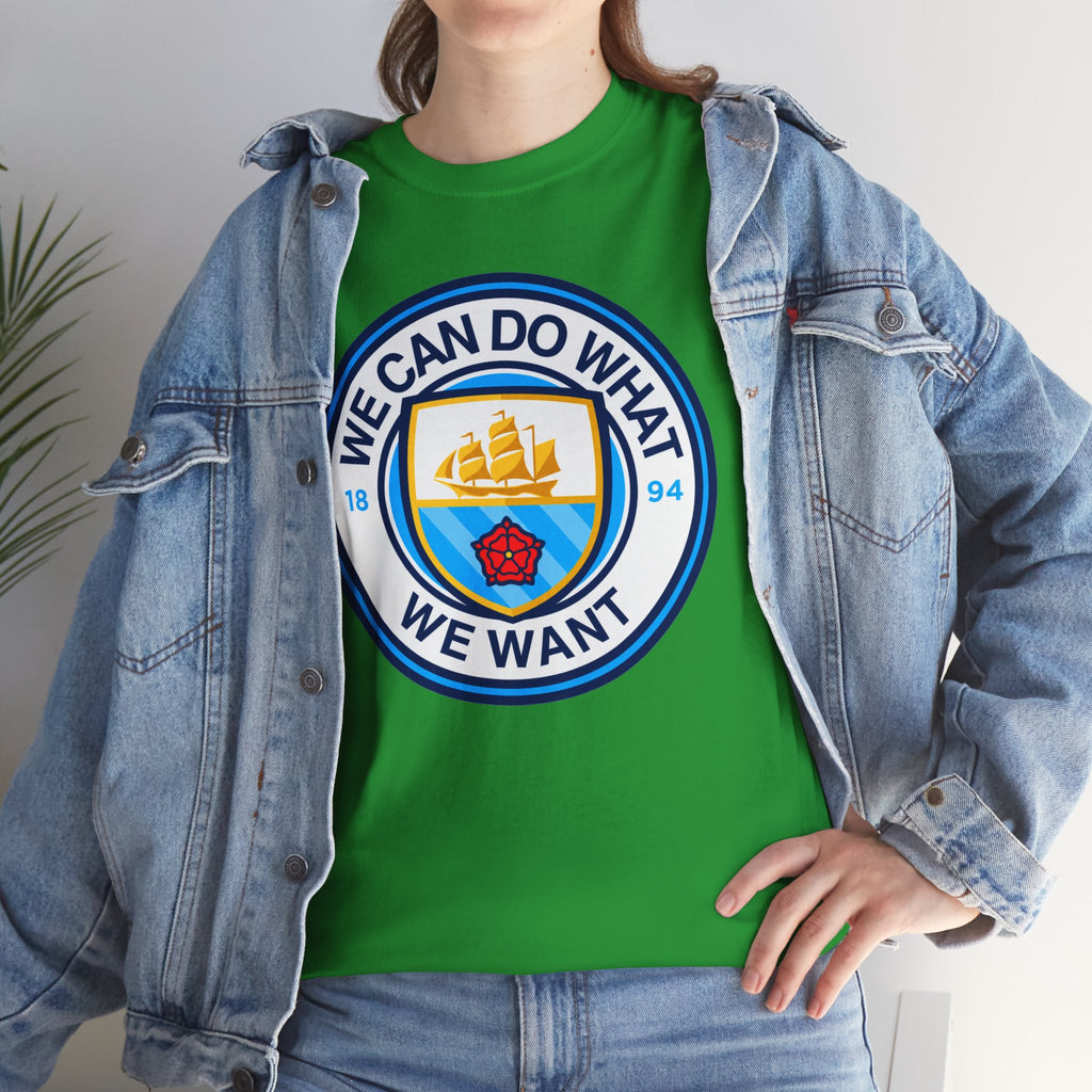 We Can Do What We Want Manchester  City Graphic Cotton T-Shirt