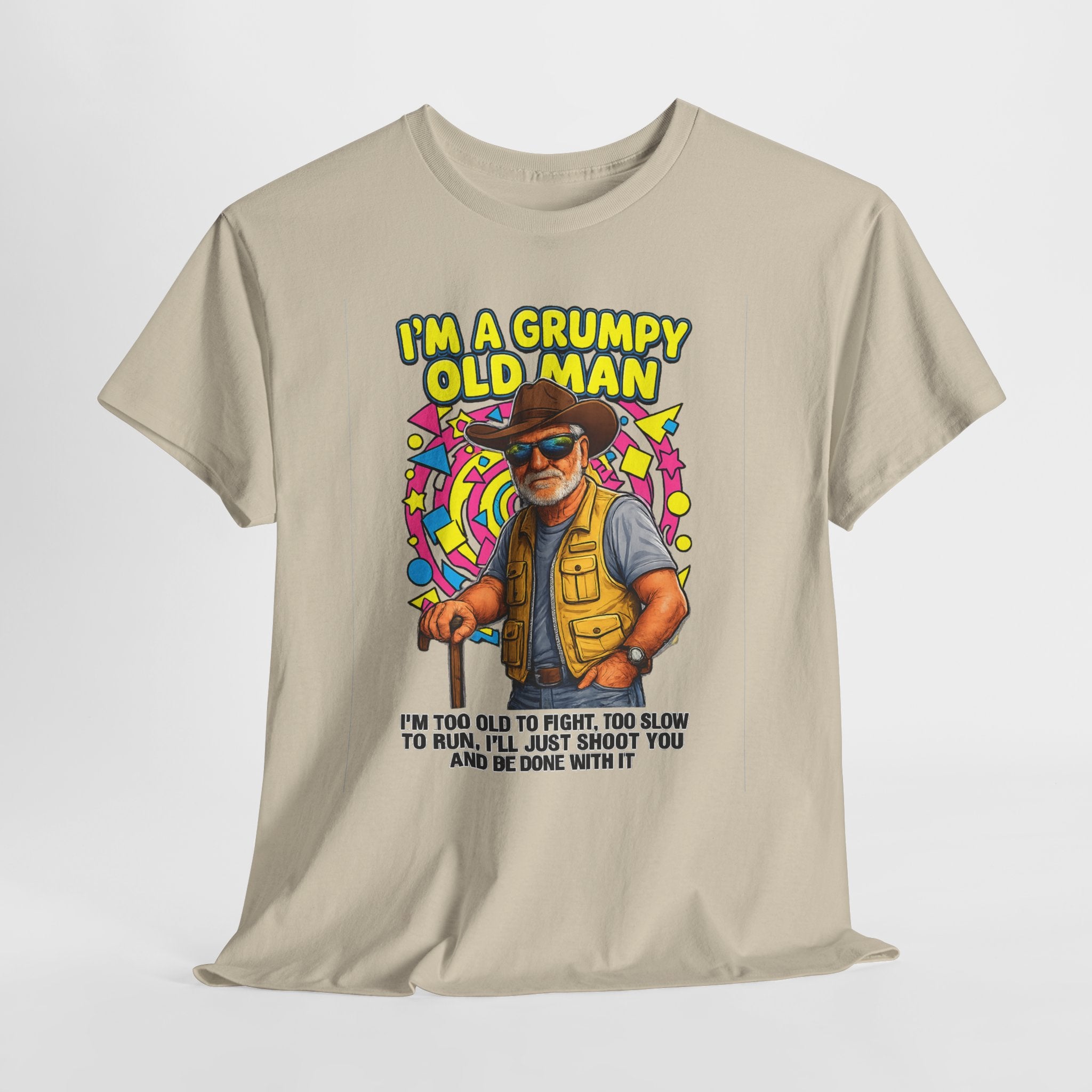 I'm A Grumpy Old Man T-Shirt – Funny Senior Fishing Graphic Tee