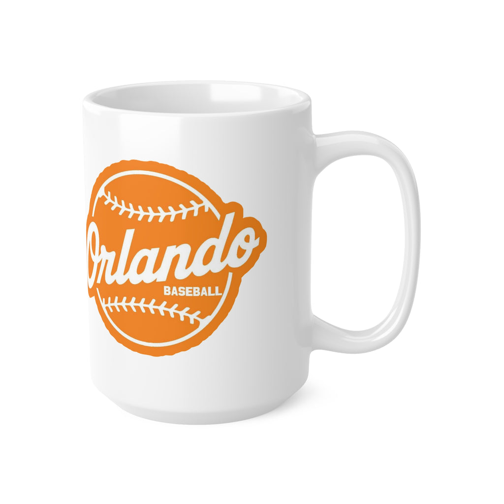 Orlando Baseball Ceramic Mug — Vintage Orange Team Logo (11oz & 15oz)