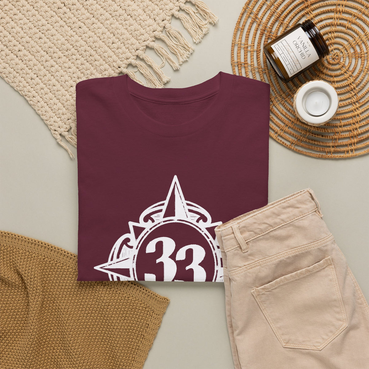 Club 33 Walt Disney World Inspired Cotton T-Shirt — Vintage Compass Logo Tee