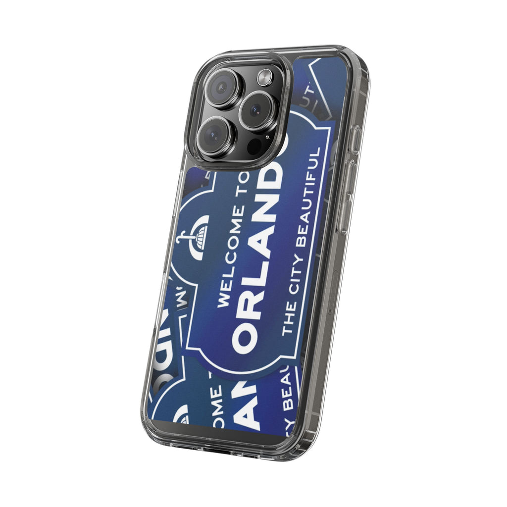 Orlando Clear Phone Case — "Welcome to Orlando" City Sign Design