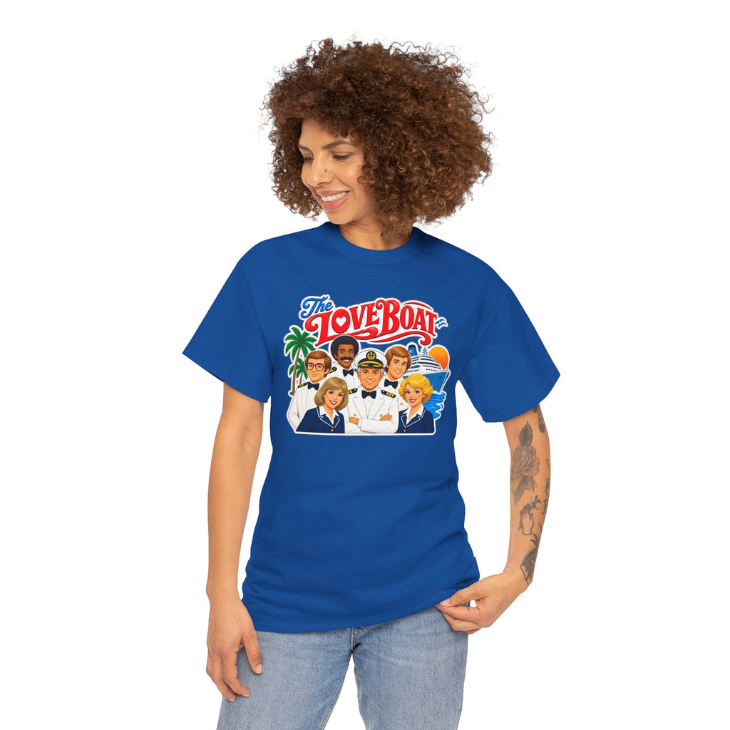 The Love Boat Crew Cotton T-Shirt — Retro TV Cruise Logo Tee