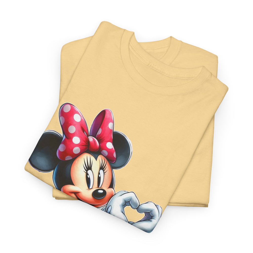 Minnie Mouse Character Heart Graphic Tee