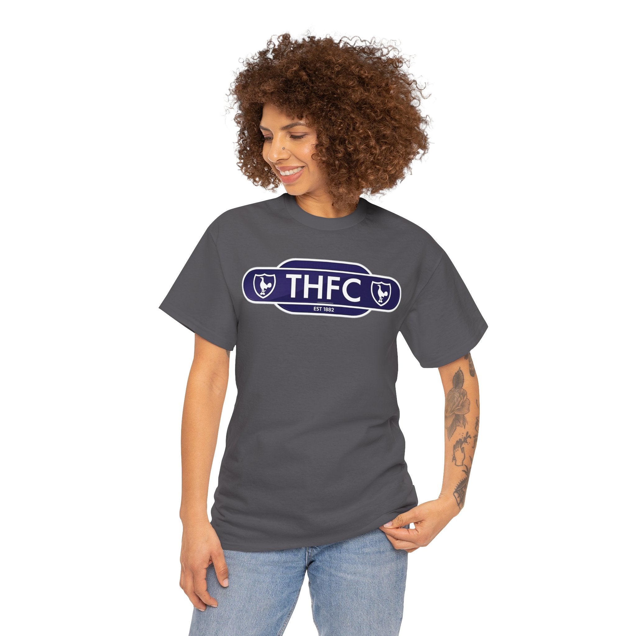 THFC Tottenham Hotspur Railway Sign T‑Shirt — Retro Football Club Tee