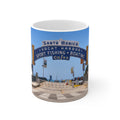 Santa Monica Pier Coffee Mug – 'Yacht Harbor Sport Fishing & Boating Cafes' 11oz/15oz Ceramic