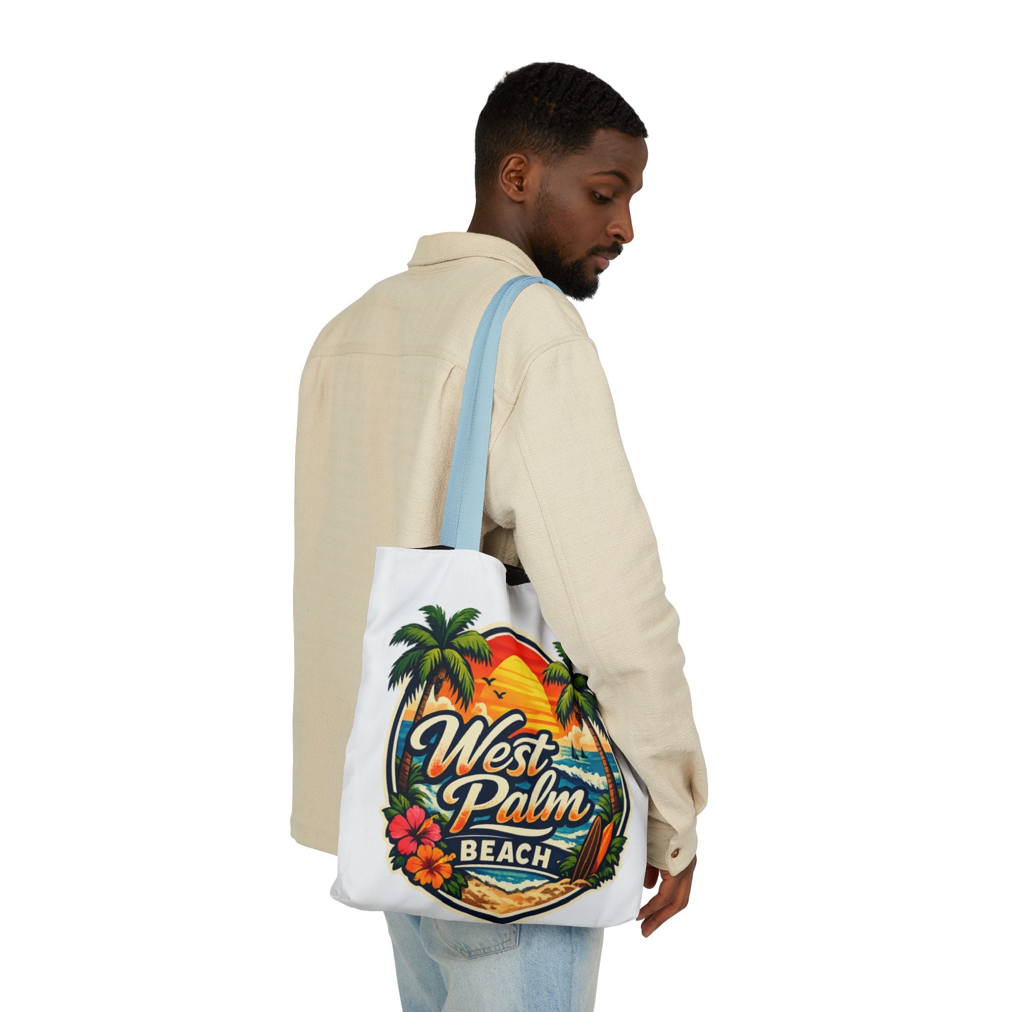 West Palm Beach Vintage Sunset Tote