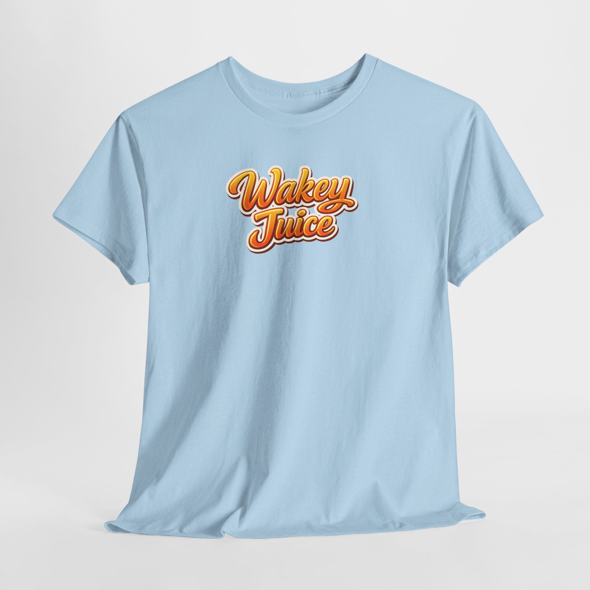 Wakey Juice T‑Shirt — Retro Orange Script Graphic Tee