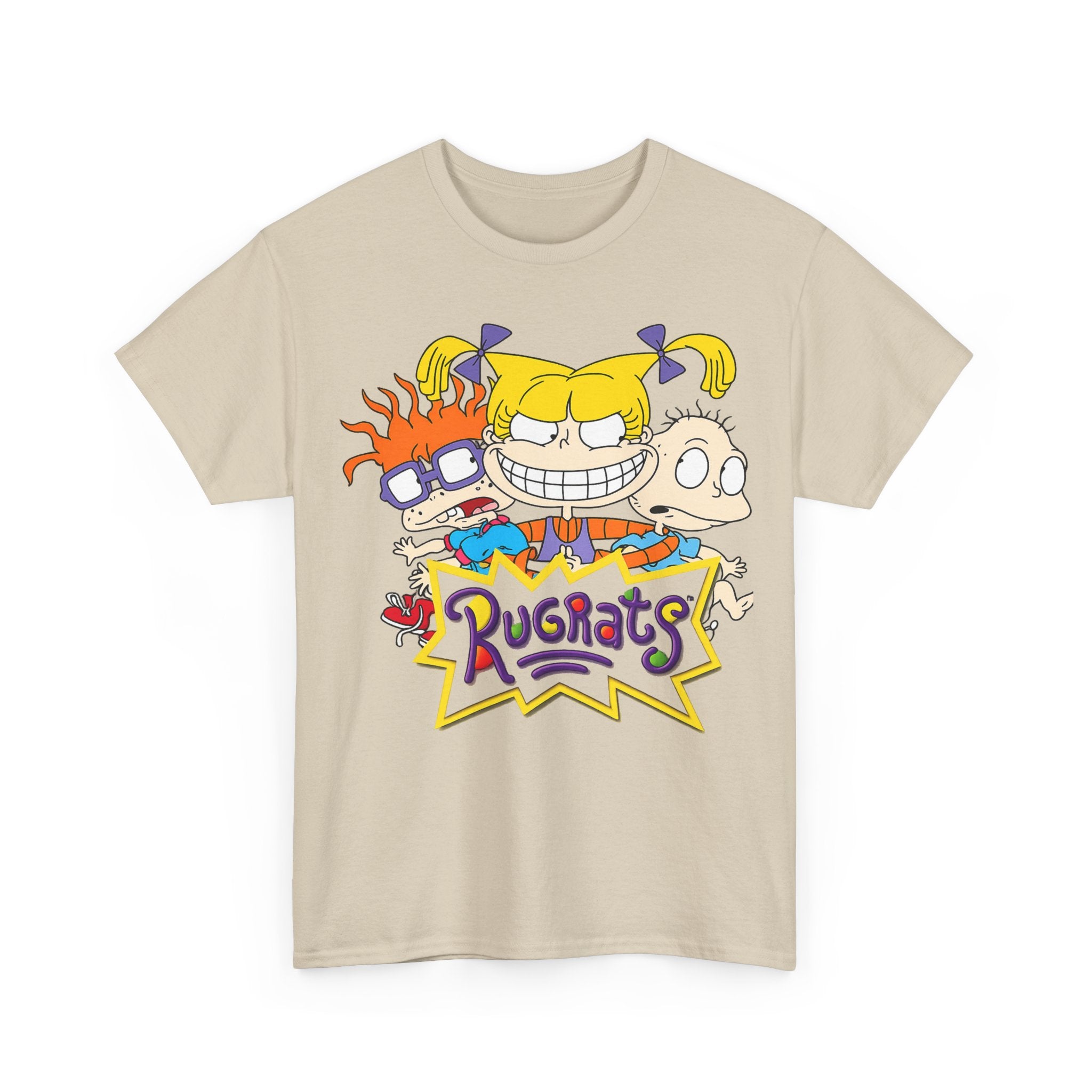 Rugrats Retro Cartoon Crewneck Tee — Colorful 90s Kids Character Design