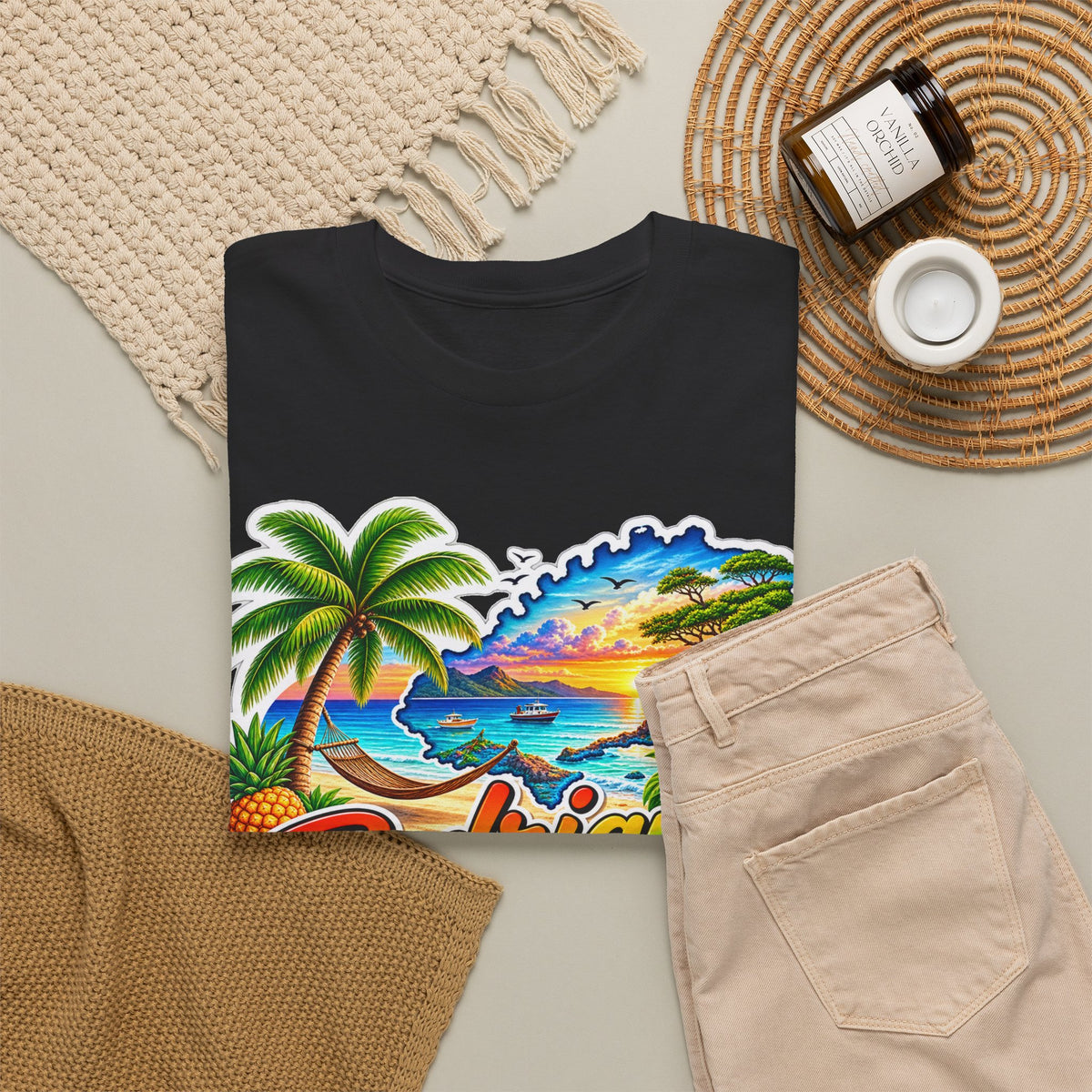 Rodrigues Island Tropical Tee — "Relax Your Soul" Beach Vacation T-Shirt