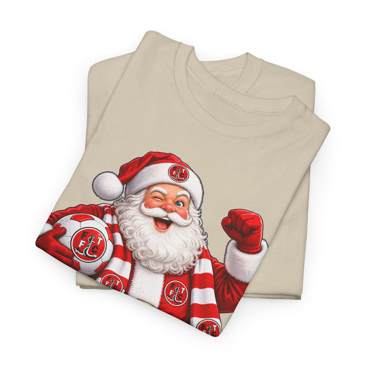 Santa Is a Fleetwood Fan Cotton T-Shirt