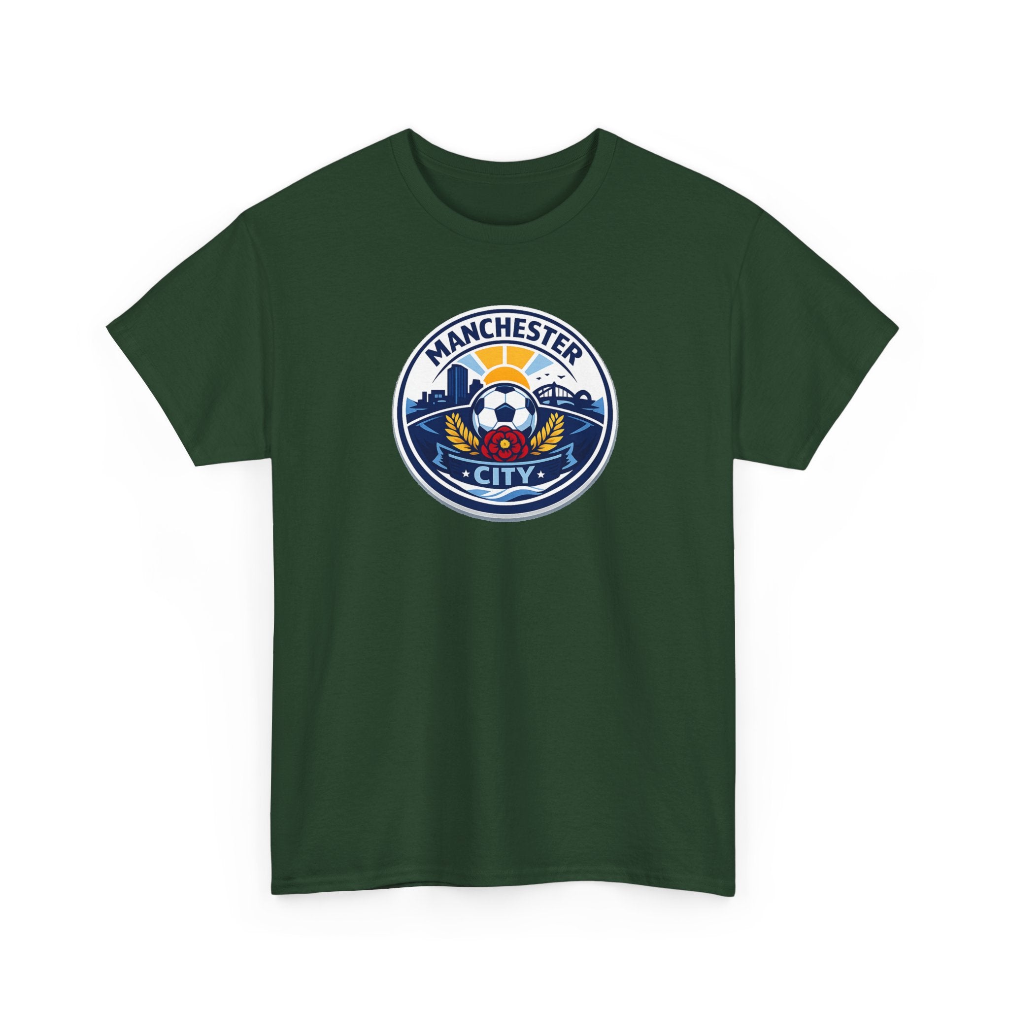 Manchester City Crest T-Shirt — Soccer Fan Tee