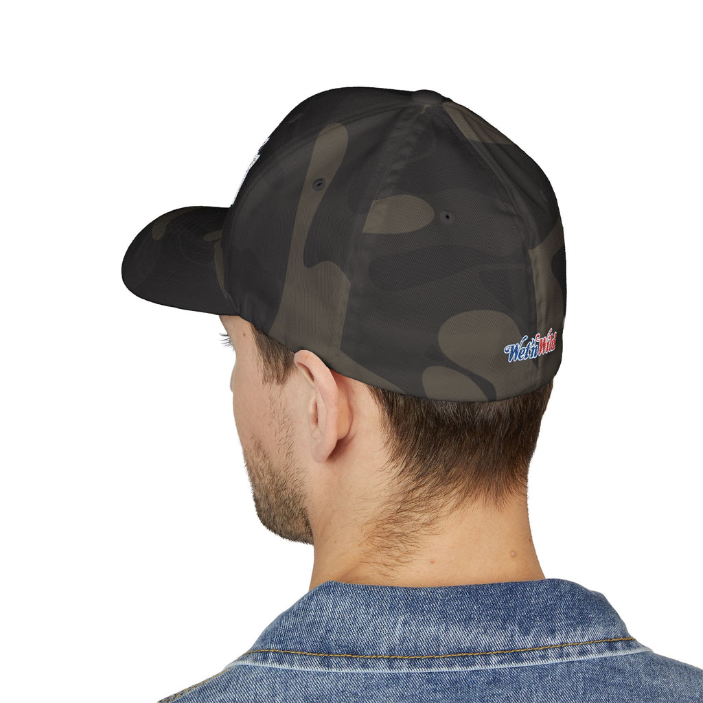 Wet 'n Wild Retro Embroidered Cap — Patriotic Red & Blue Retro Baseball Hat