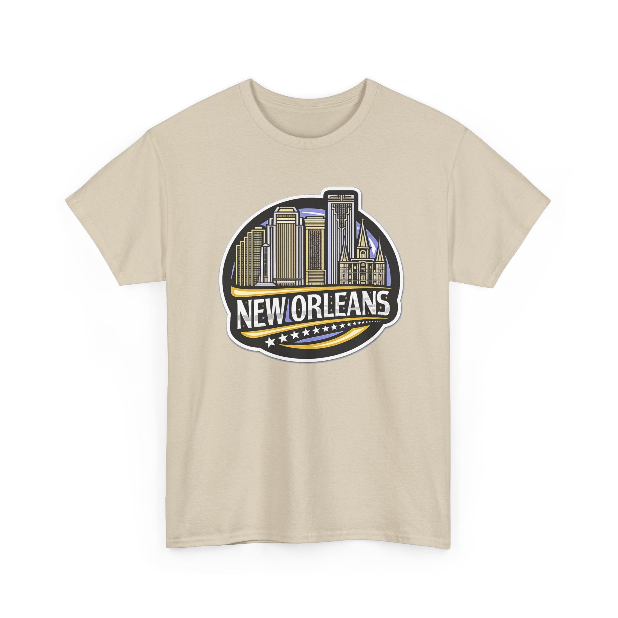New Orleans Skyline Cotton T-Shirt — City Badge Tee