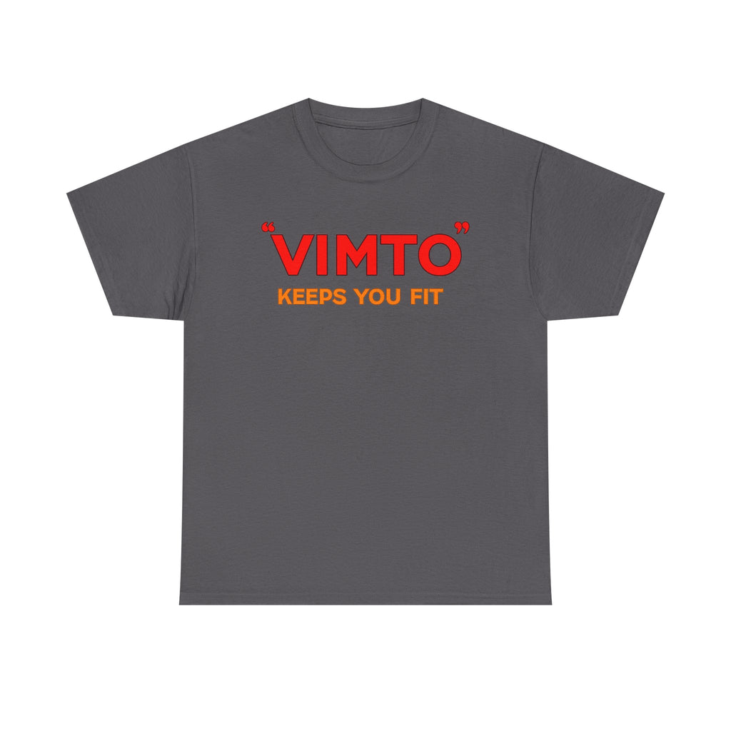 VIMTO "Keeps You Fit" Graphic Tee — Retro Beverage Logo T-Shirt