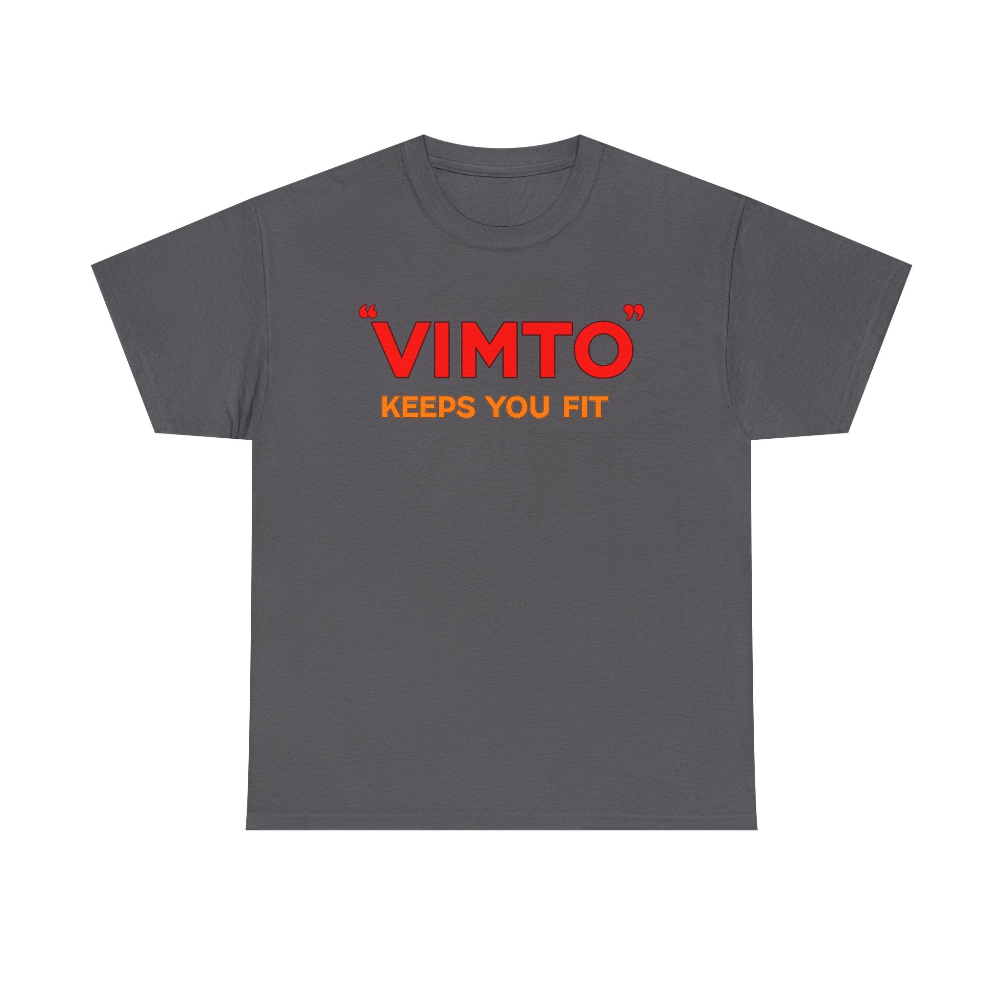 VIMTO "Keeps You Fit" Graphic Tee — Retro Beverage Logo T-Shirt