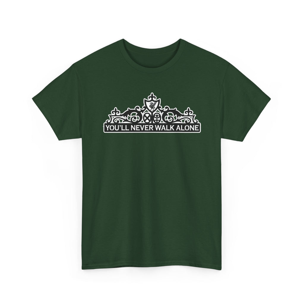 You'll Never Walk Alone T‑Shirt — Liverpool FC Crest Cotton Tee