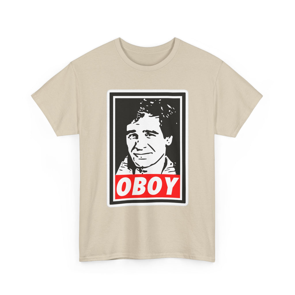 Oboy Quantum Leap Graphic Tee — Retro Pop Art Portrait T‑Shirt