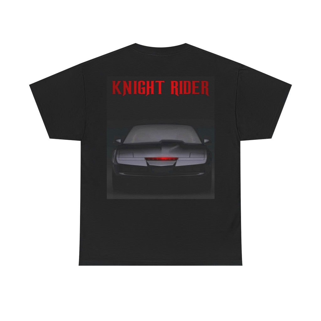 Knight Rider T-Shirt — Retro Car Graphic Tee with Red Scanner Light