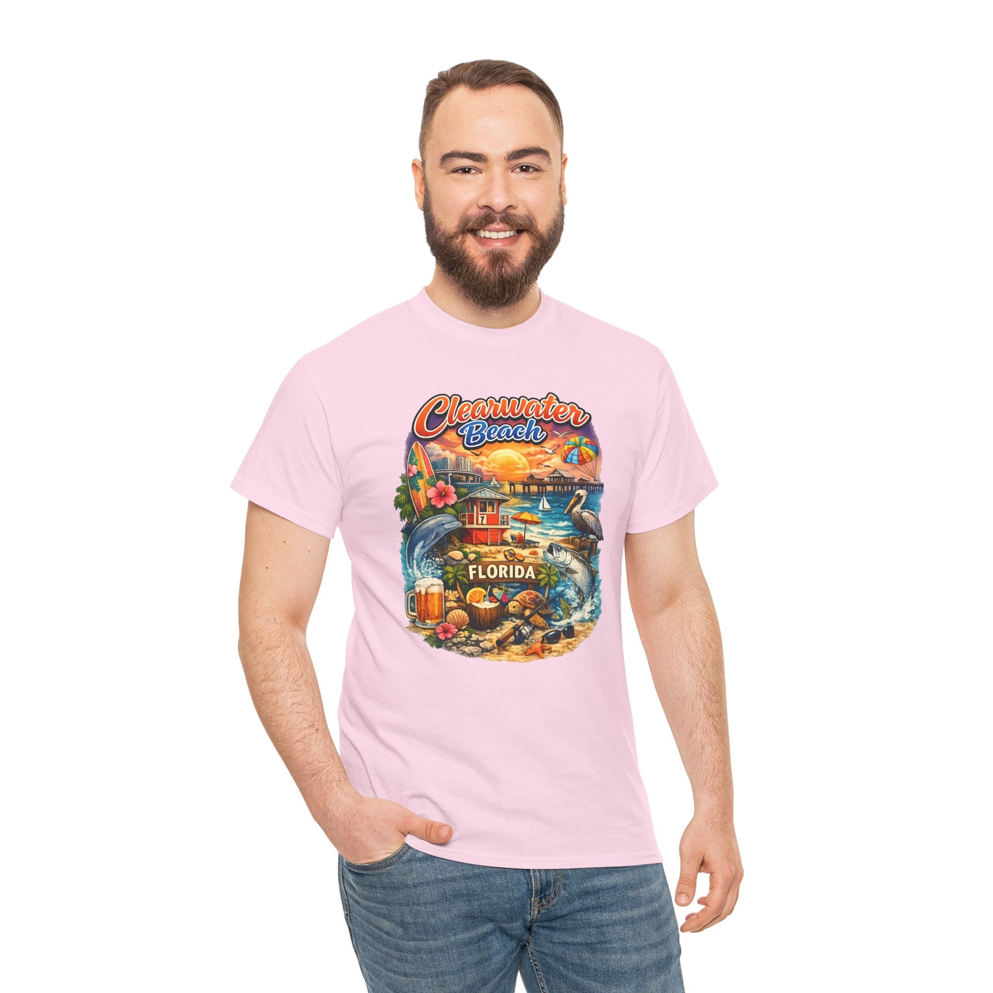 Clearwater Beach Florida Vintage Vacation T-Shirt