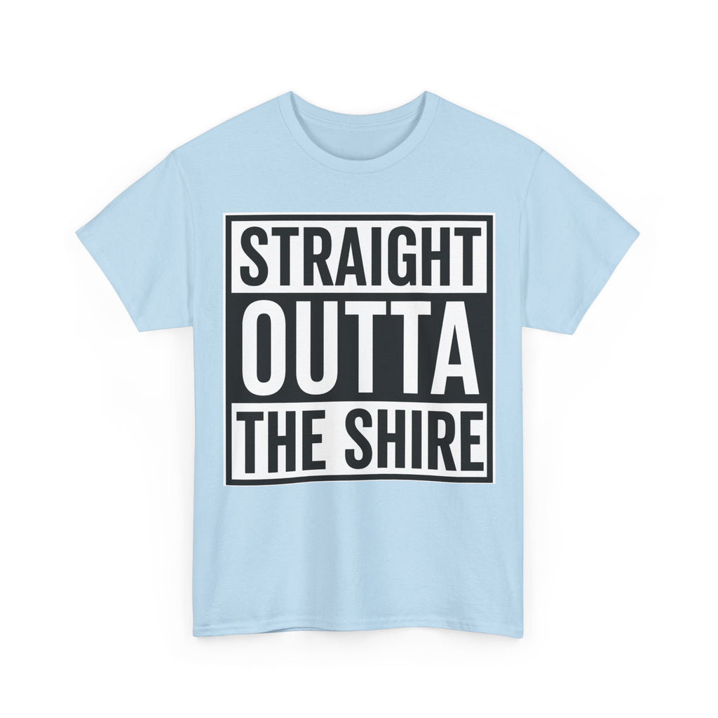 T-Shirt — "Straight Outta The Shire" Funny Hobbit Travel Tee