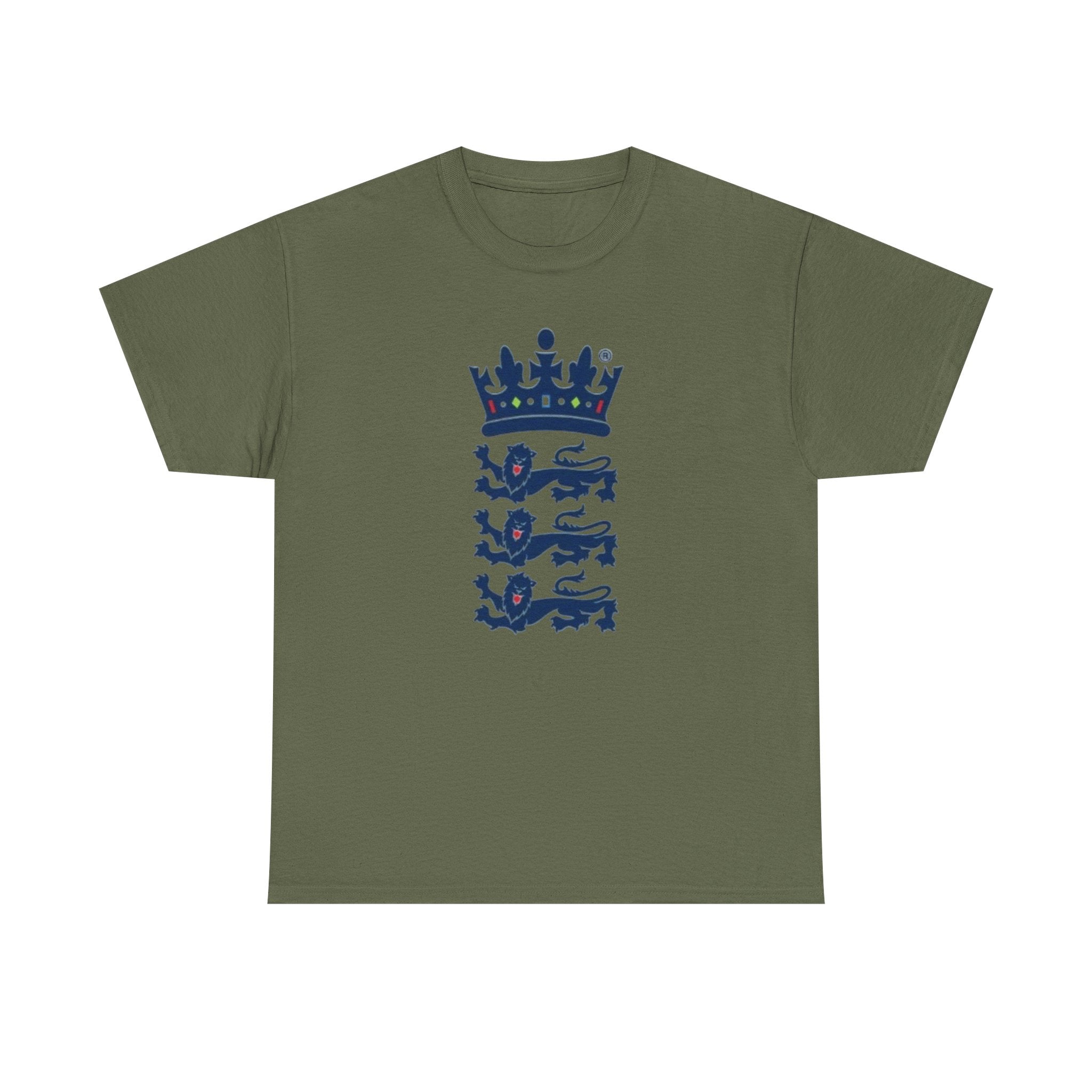 English Cricket T-Shirt — Vintage Cricket Crest Tee