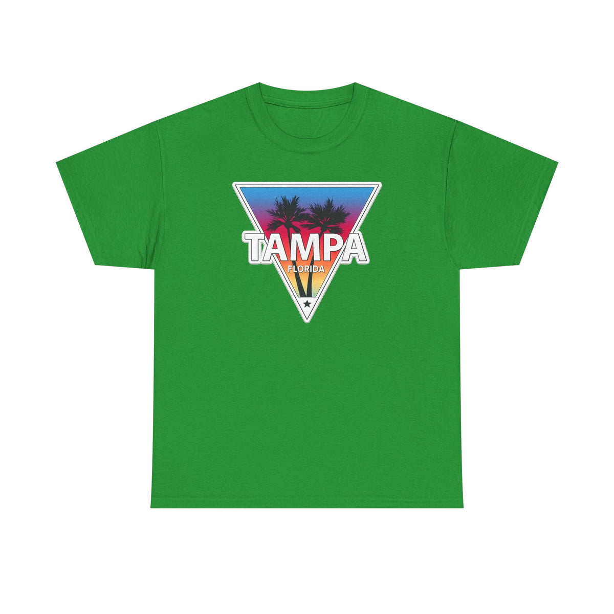 Tampa Retro Sunset Cotton T-Shirt