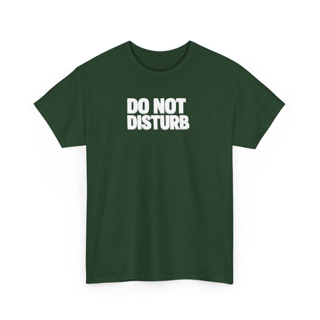 Do Not Disturb Tee — Black Graphic Statement T-Shirt