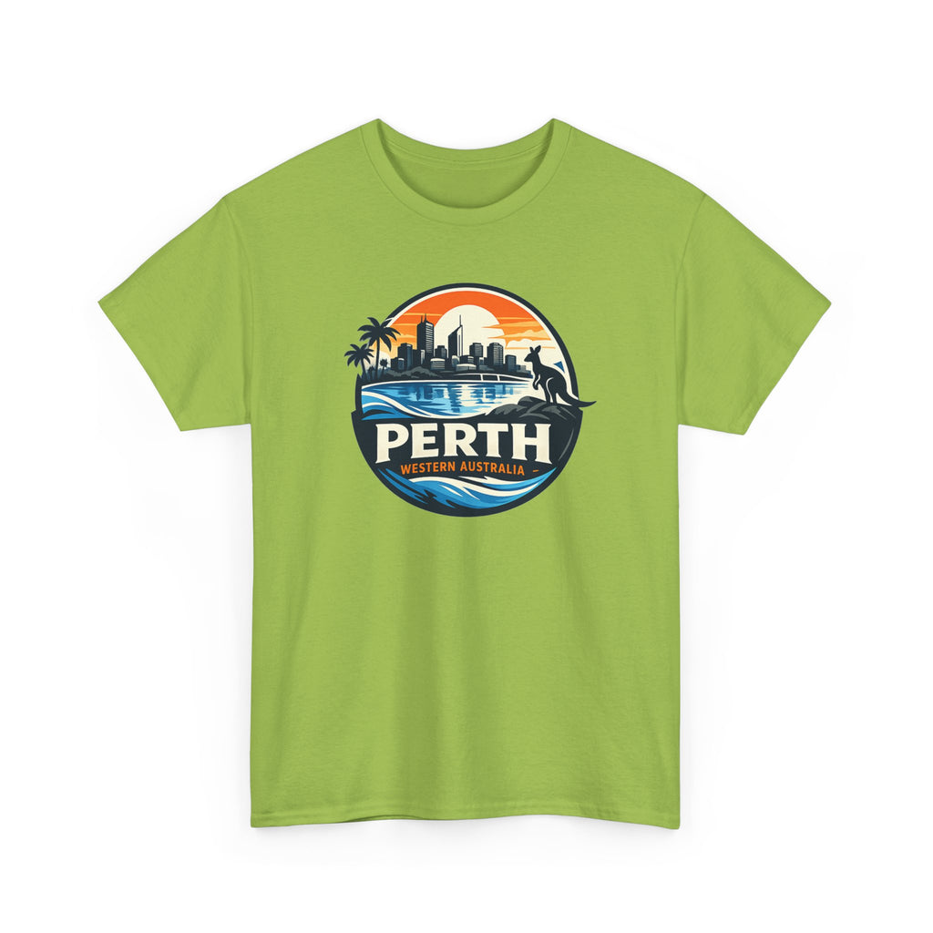 Perth Sunset Graphic Tee — Western Australia Beach Skyline T-Shirt
