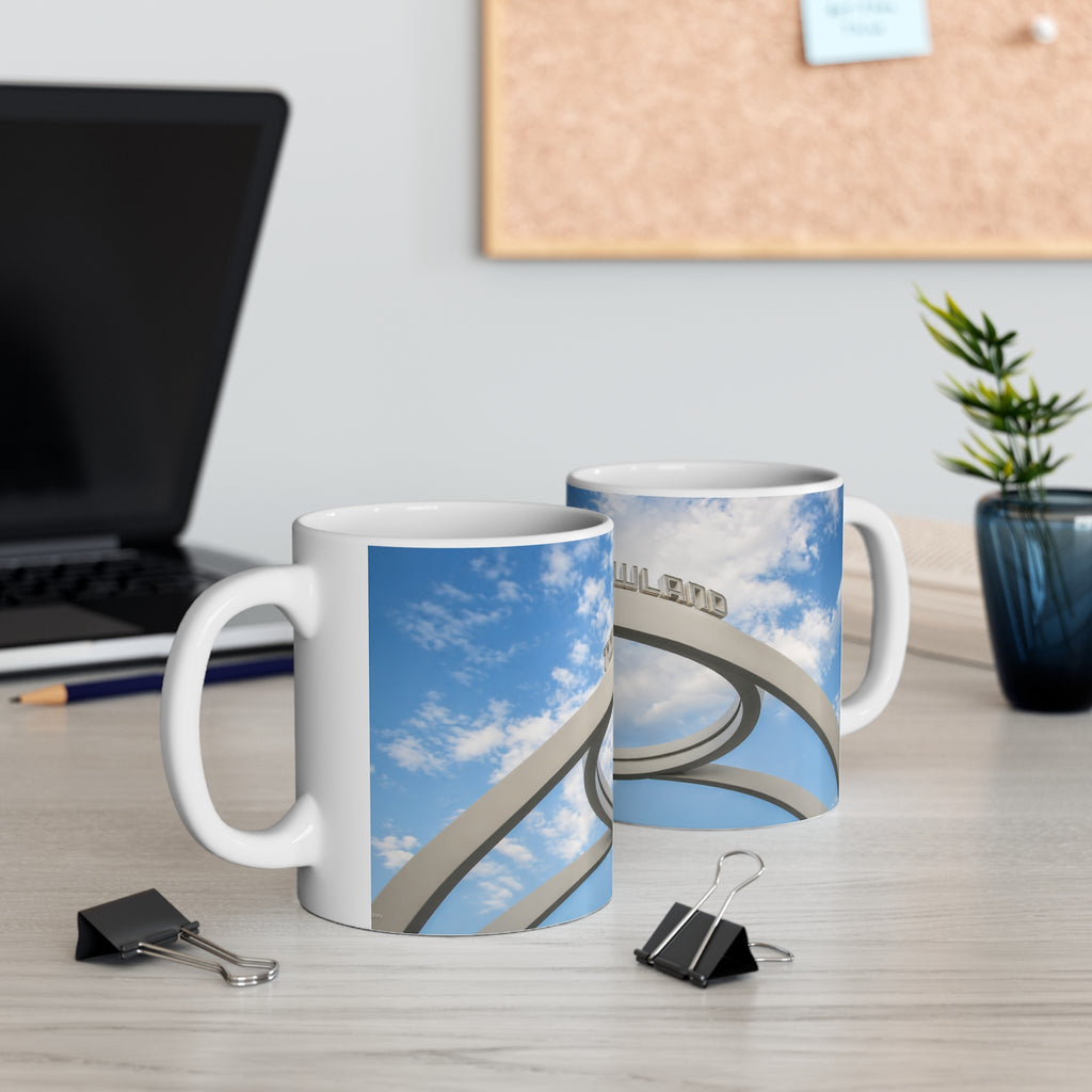 Tomorrowland Entrance Photo Ceramic Mug - 11oz/15oz Sky & Arch Coffee Cup