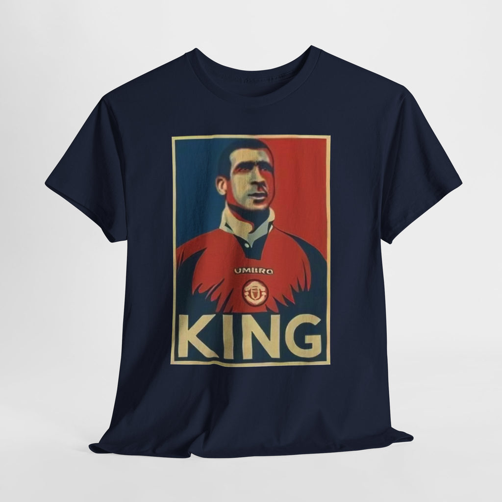 Eric Cantona King Manchester United Graphic Tee — Retro Sports Poster Football Shirt
