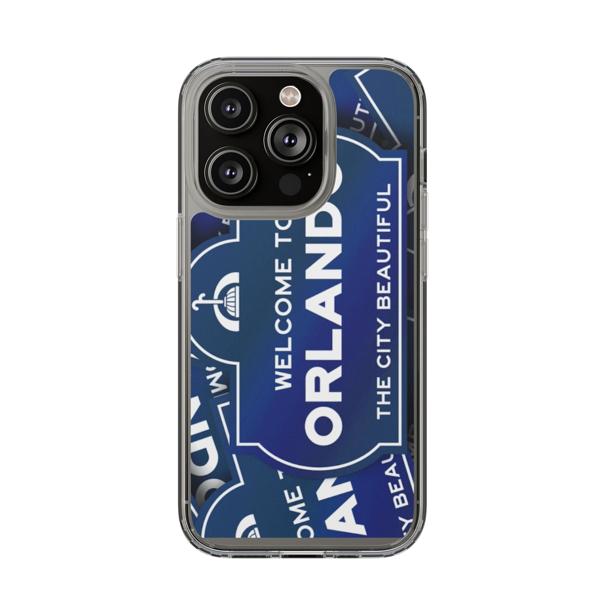 Orlando Clear Phone Case — "Welcome to Orlando" City Sign Design