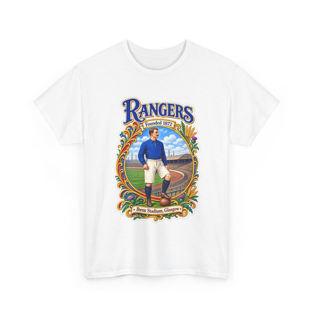 Rangers Retro Player Field Graphic Cotton T-Shirt