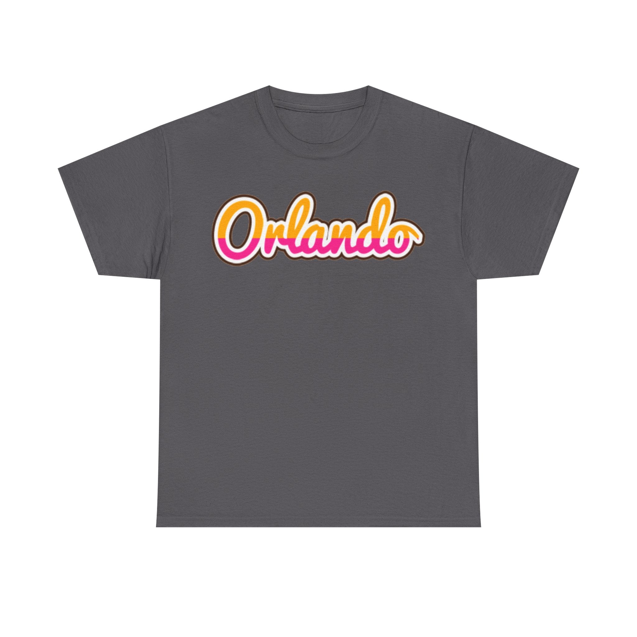Orlando Retro Script Tee — Vintage Sunset City Souvenir Shirt