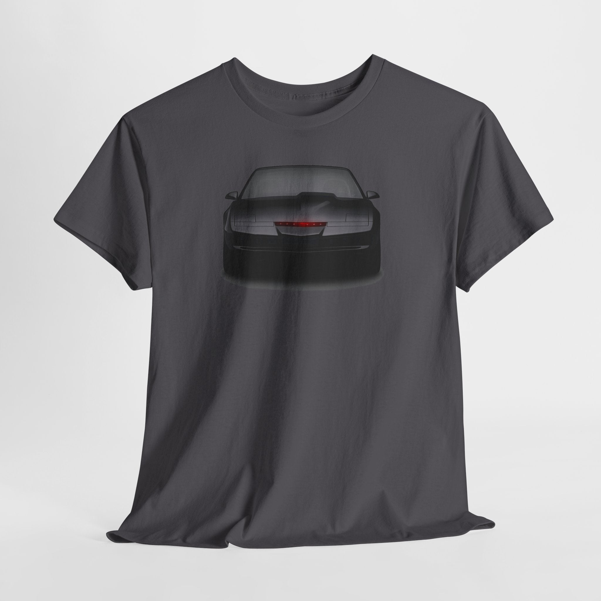 KITT-Inspired Retro Sports Car Tee — Front View Knight Rider Car Graphic Shirt