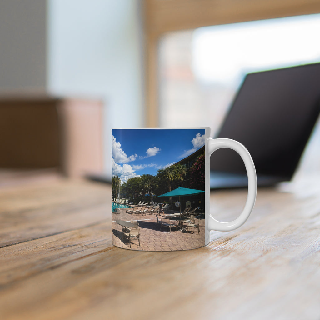 Rosen Inn Closest to Universal Poolside Photo Mug – Tropical Vacation Coffee Cup (11oz & 15oz)