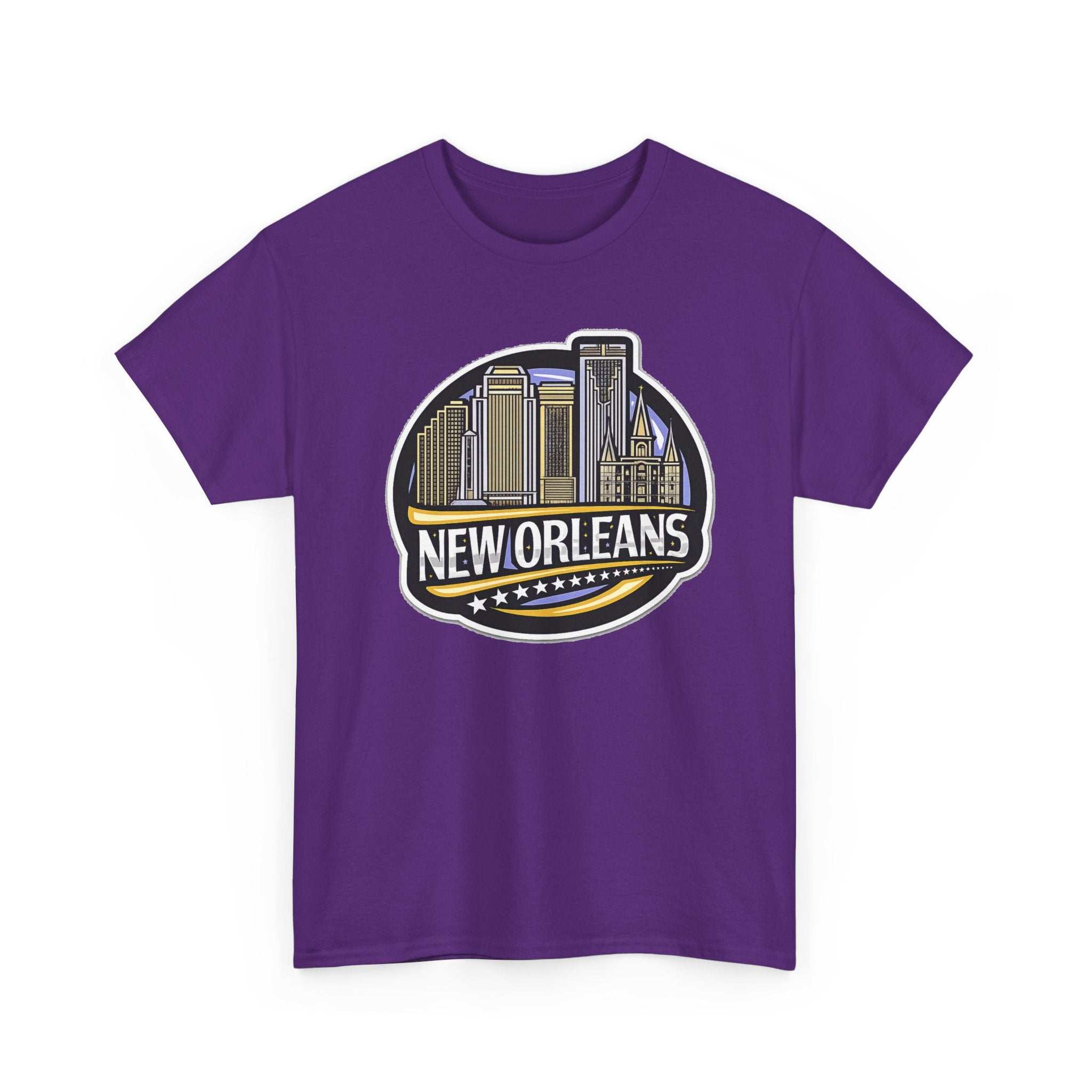 New Orleans Skyline Cotton T-Shirt — City Badge Tee