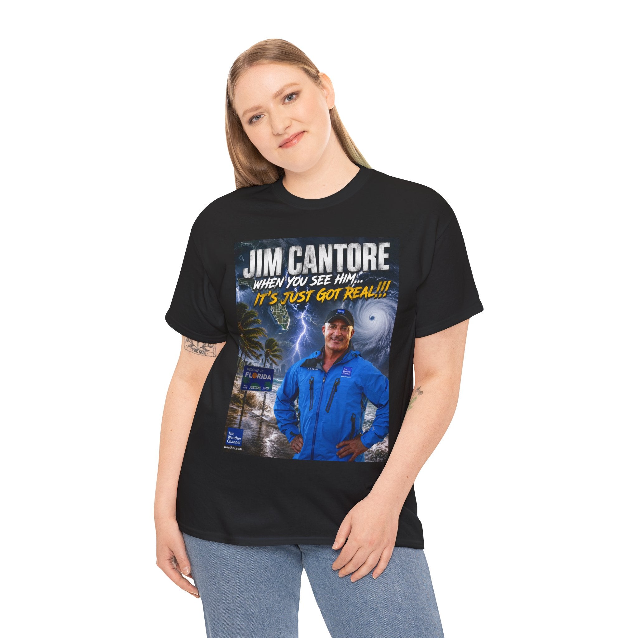 Jim Cantore "It's Just Got Real" Hurricane T-Shirt