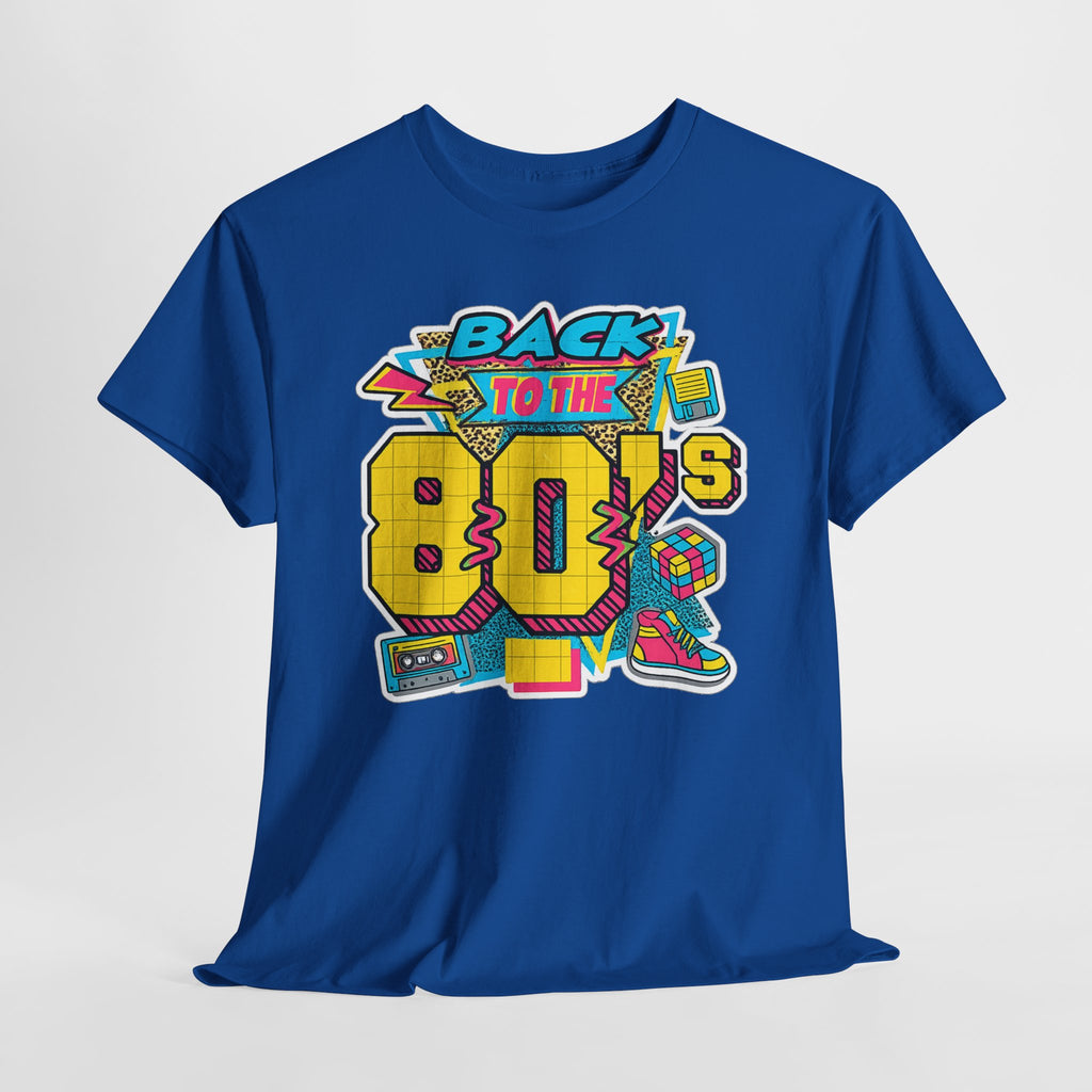 Back to the 80s Retro Graphic Tee — Vintage 80s Neon Design