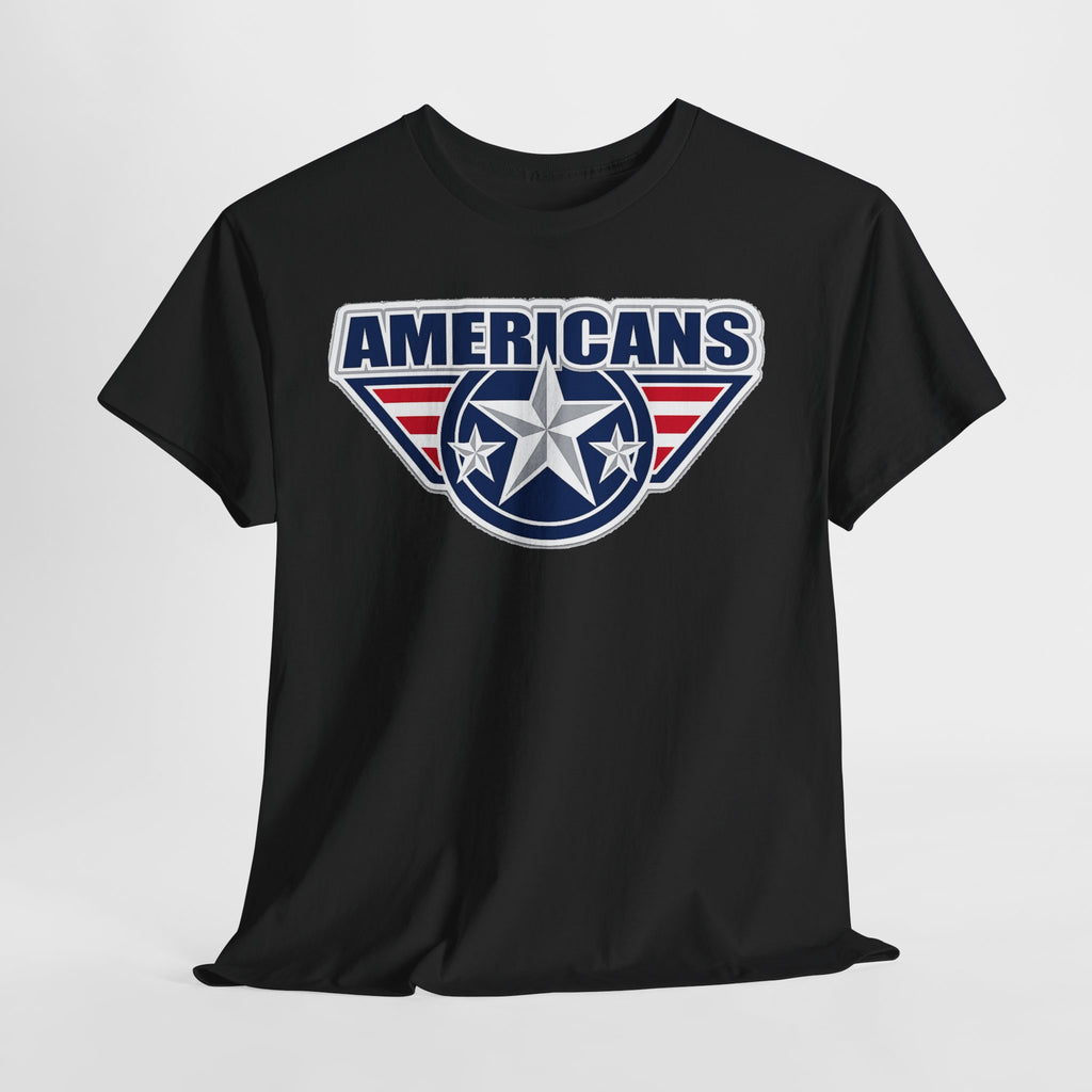 Americans Patriotic Star T‑Shirt — Red White Blue USA Graphic Tee