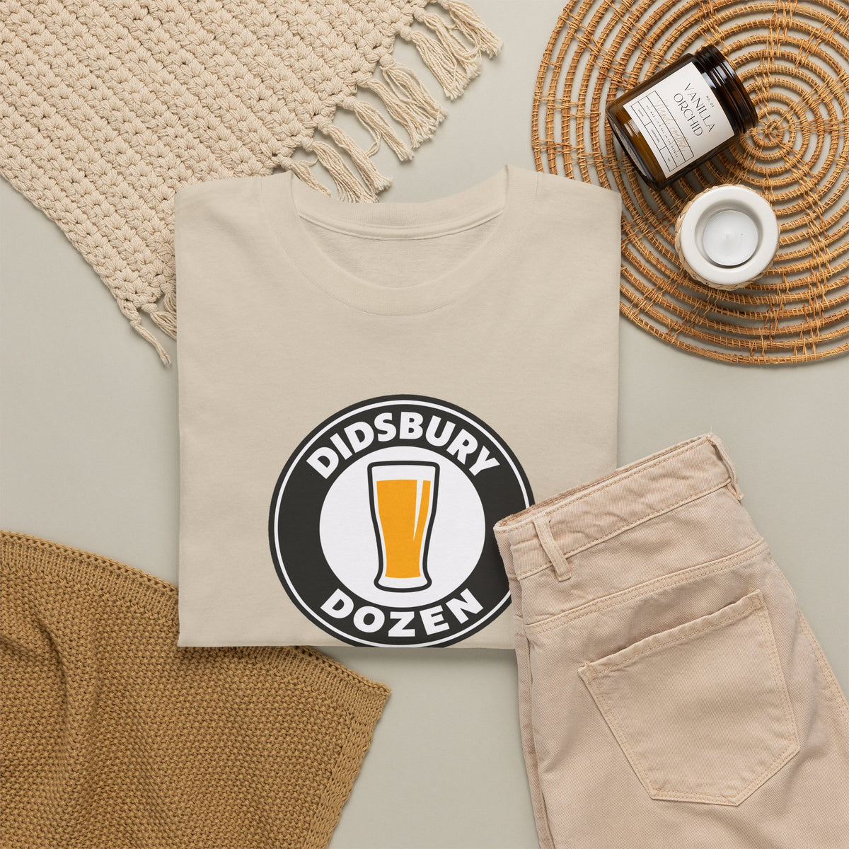 Didsbury Dozen Beer Logo Cotton T-Shirt / Tee