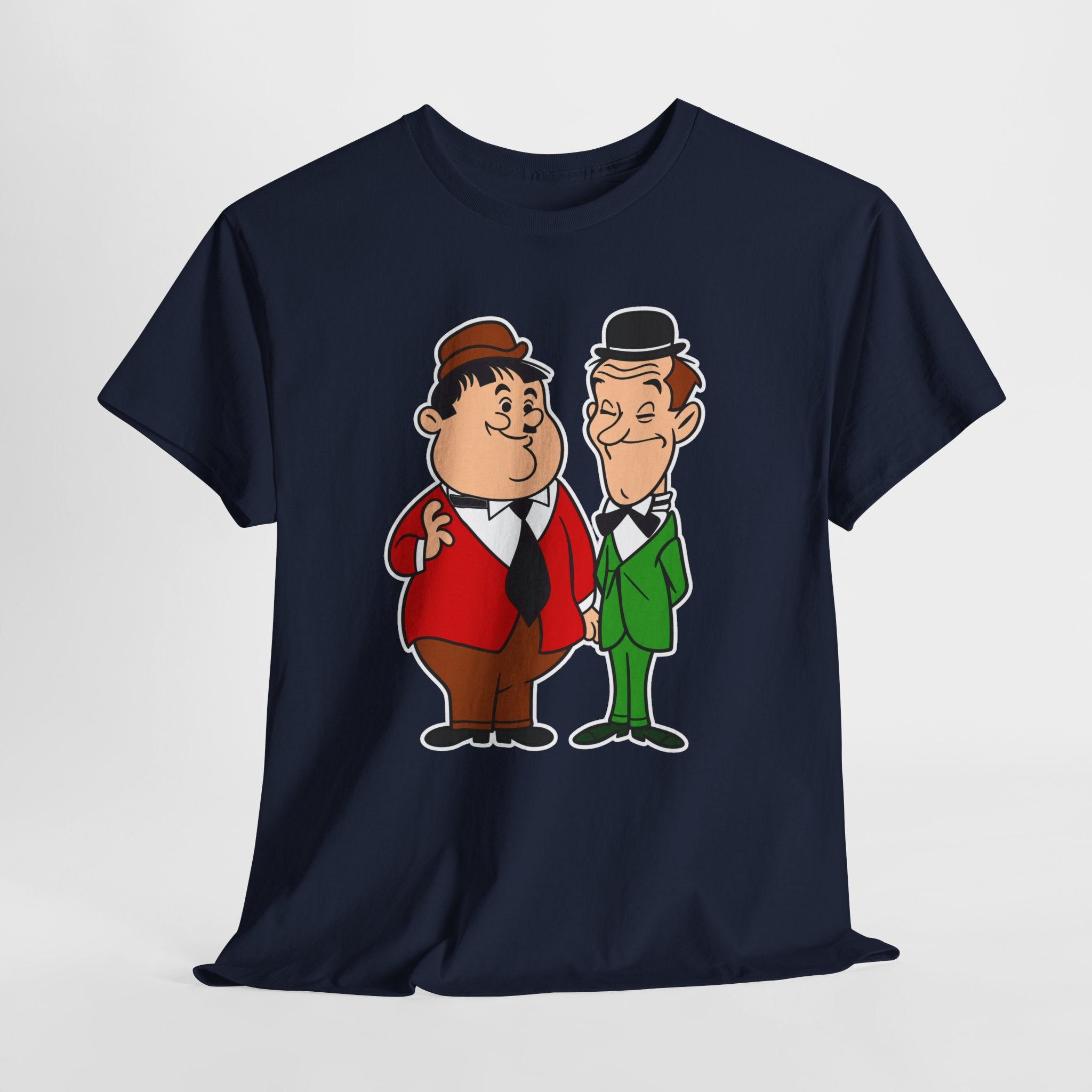 Comedy Duo Vintage Cartoon Cotton T-Shirt