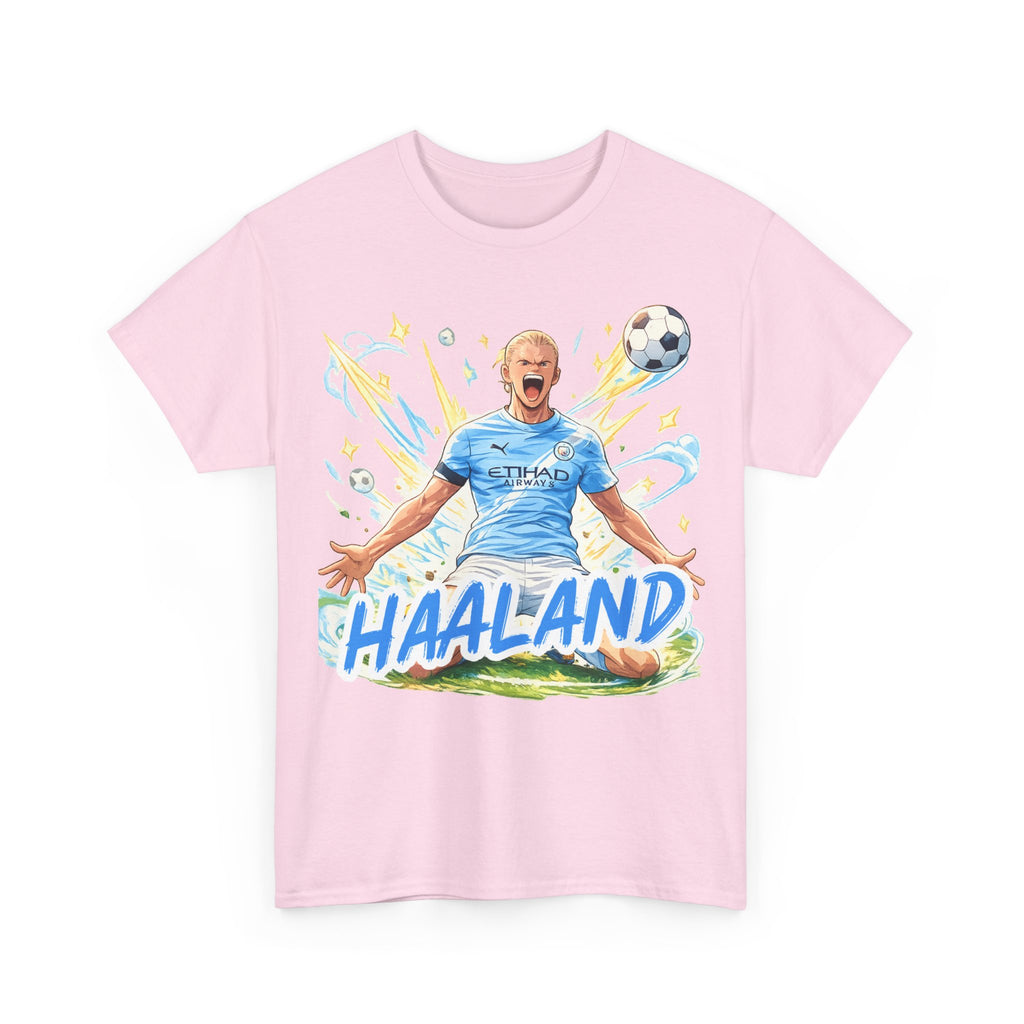 Erling Haaland Anime Fan Tee — Celebratory Football Player Graphic T-Shirt