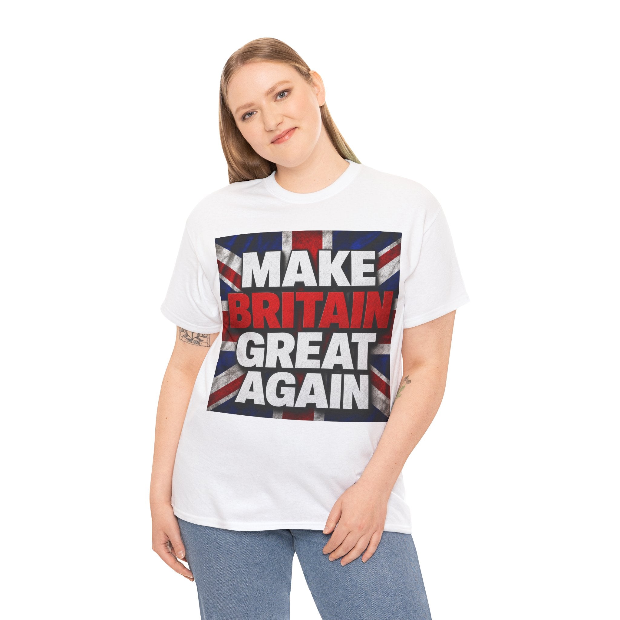 Make Britain Great Again T-Shirt — Union Jack Political Statement Tee