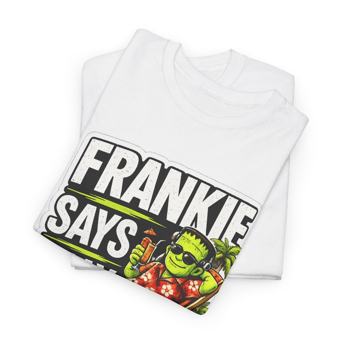 Frankie Says Relax Funny Graphic Cotton T-Shirt