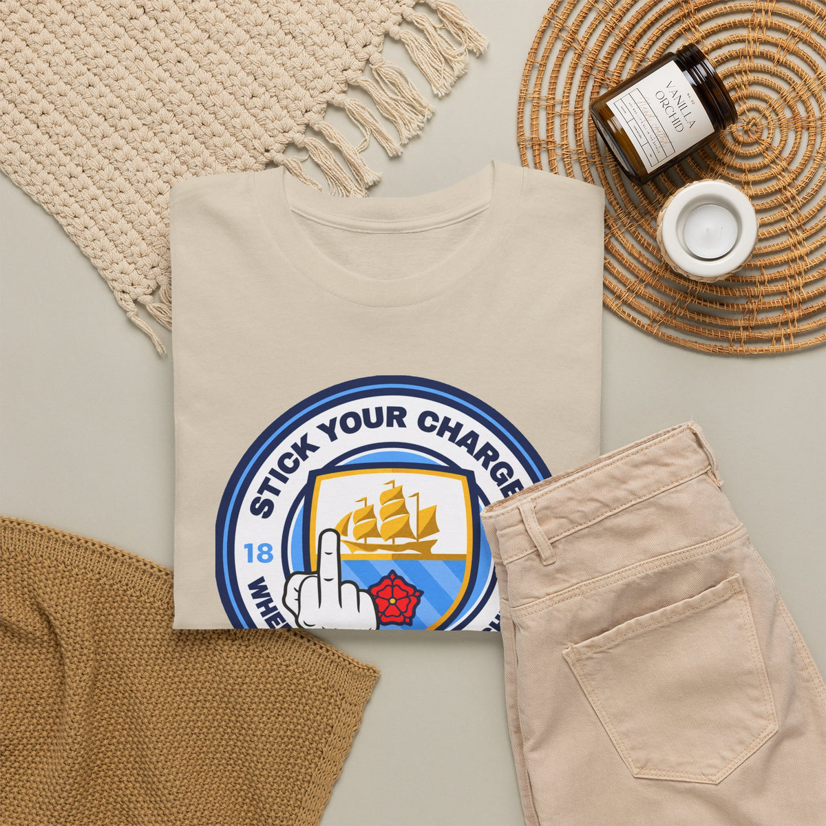 Manchester City "Stick Your Charger Where the Sun Don't Shine" Cotton t-shirt