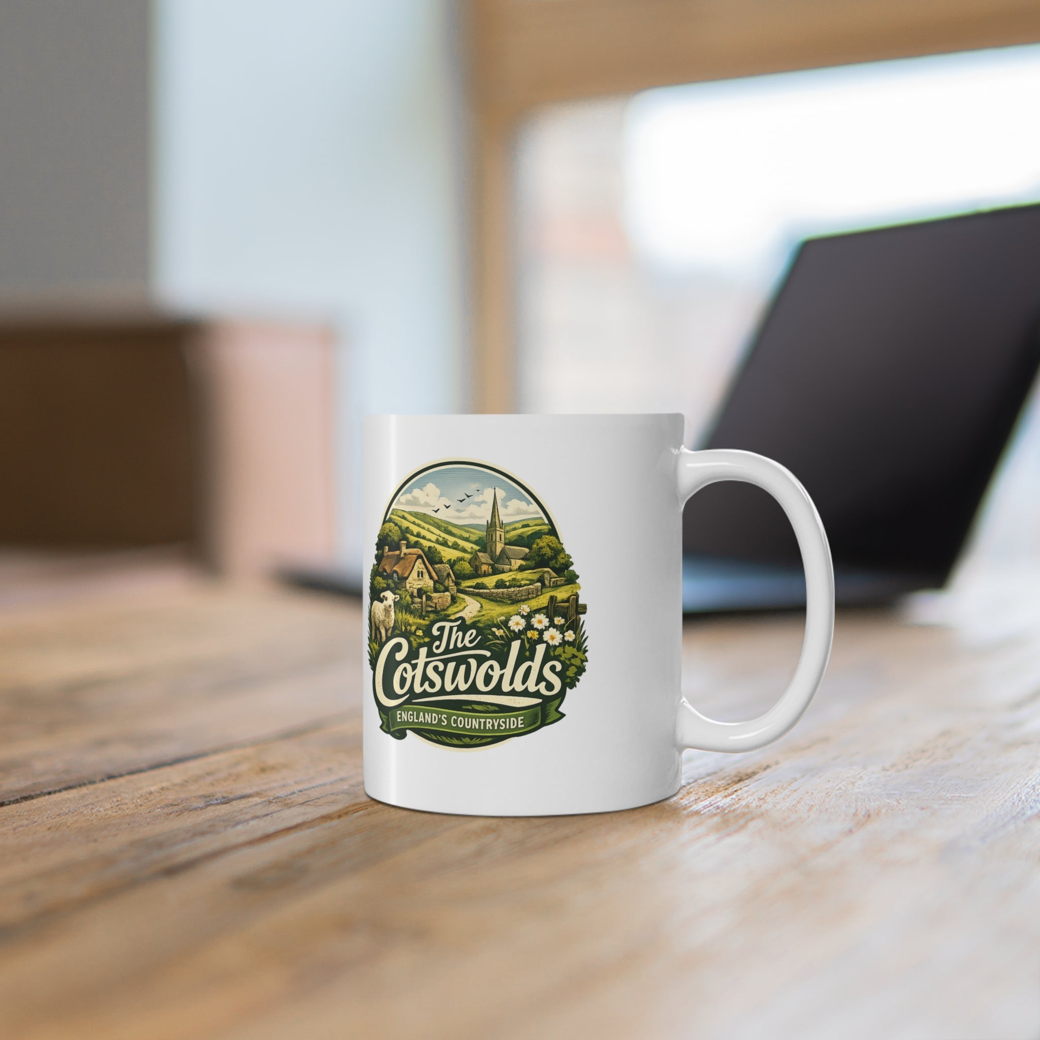 Cotswolds Scenic Coffee Mug — England Countryside 11oz & 15oz