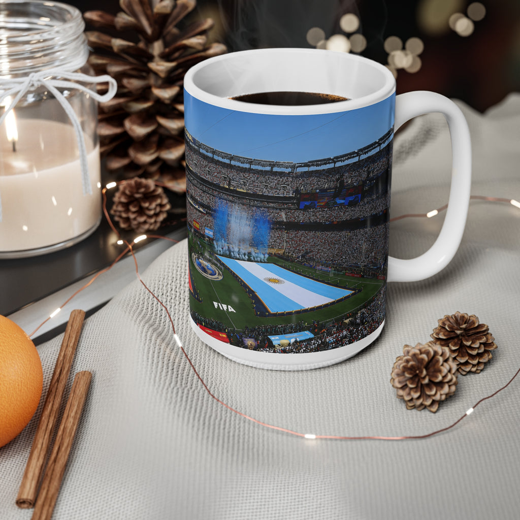 World Cup Final 2026 Stadium Ceramic Mug — National Flag Kickoff Design (11oz & 15oz)